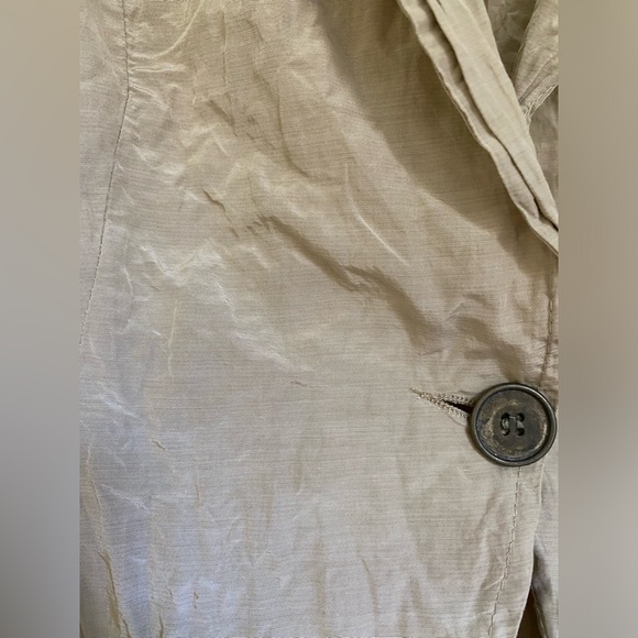 Sandro Ferrone Wrinkled Silk Women Jacket -size M - Picture 3 of 10